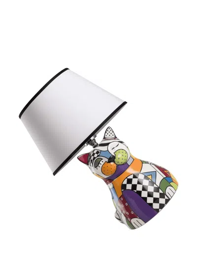 Egan Cat Patterned Table Lamp (21.5cm X 47cm) In Multi