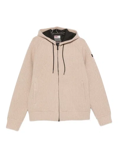 Mc2 Saint Barth Zip-up Hoodie In Neutral