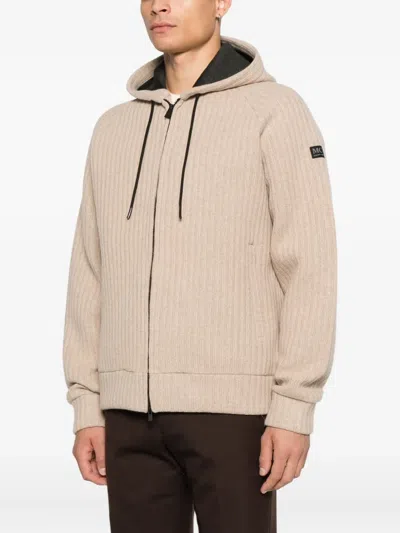 Mc2 Saint Barth Zip-up Hoodie In Neutral