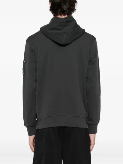 Moose Knuckles Logo-plaque Cotton Hoodie In Black