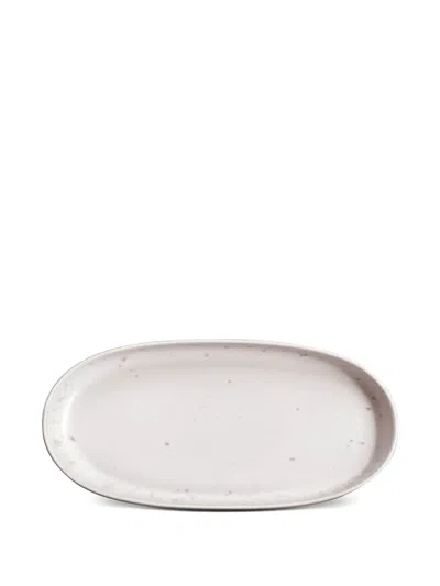 L'objet Small Terra Oval Serveware (15cm X 3cm X 23cm) In Neutral