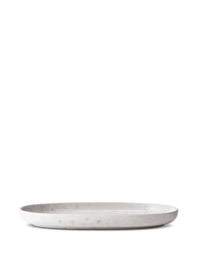 L'objet Small Terra Oval Serveware (15cm X 3cm X 23cm) In Neutral