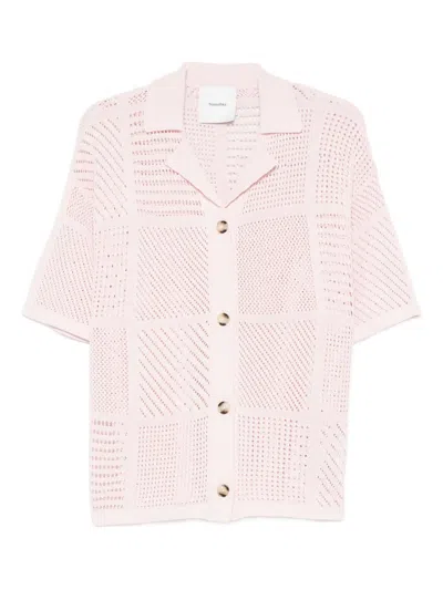 Nanushka Knitted Shirt In Pink