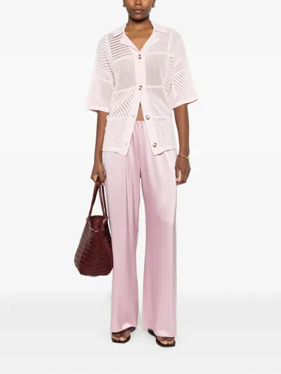 Nanushka Knitted Shirt In Pink