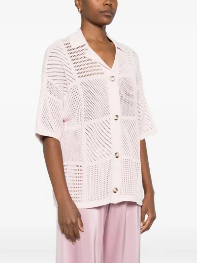 Nanushka Knitted Shirt In Pink