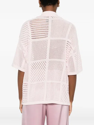 Nanushka Knitted Shirt In Pink
