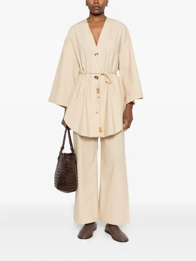 Nanushka Cotton Shirt In Neutral