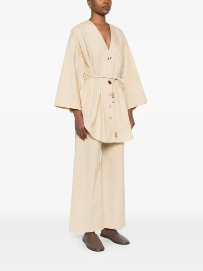 Nanushka Cotton Shirt In Neutral