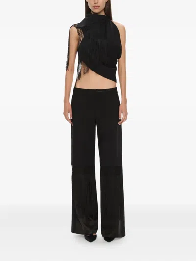 Christopher Esber Unravel Fringe Top In Black
