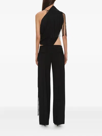 Christopher Esber Unravel Fringe Top In Black