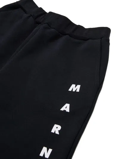 Marni Logo-detail Casual Shorts In Black
