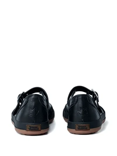 Vivienne Westwood Adjustable-strap Sneakers In Black