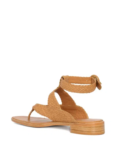 Sarah Chofakian Truffle Sandals In Brown