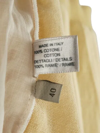 Pre-owned Bottega Veneta Layered Cardigan In Yellow