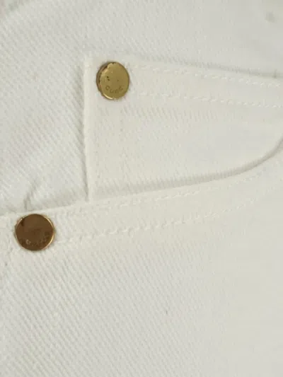 Pre-owned Gucci Cotton Jeans In Neutral