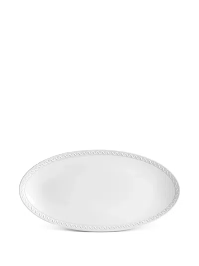 L'objet Small Neptune Oval Serveware (53cm X 30cm) In White