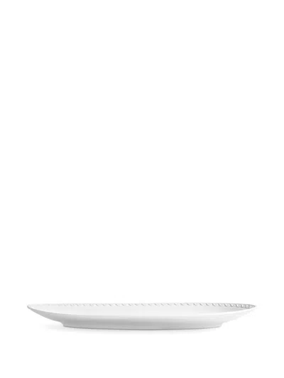 L'objet Small Neptune Oval Serveware (53cm X 30cm) In White