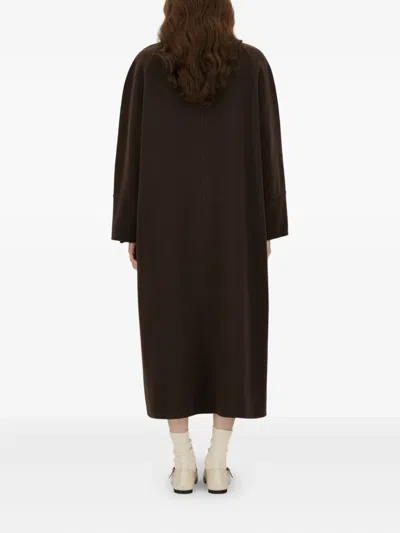 Herno Double-breasted Patch-pocket Coat In Brown