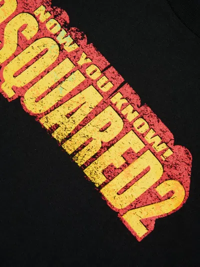 Dsquared2 Logo T-shirt In Black