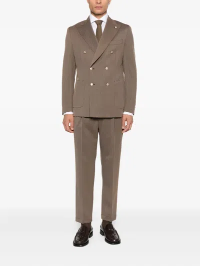 Luigi Bianchi Mantova Wilson Suit In Brown