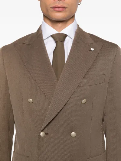 Luigi Bianchi Mantova Wilson Suit In Brown