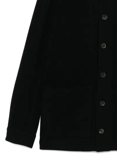Forme D'expression Buttoned Wool-blend Jacket In Black