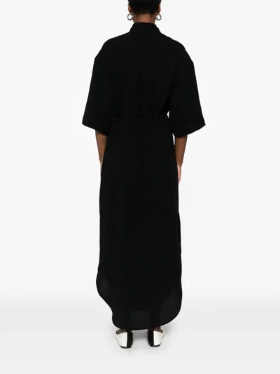 Nanushka Belted Shirt Dress In Black