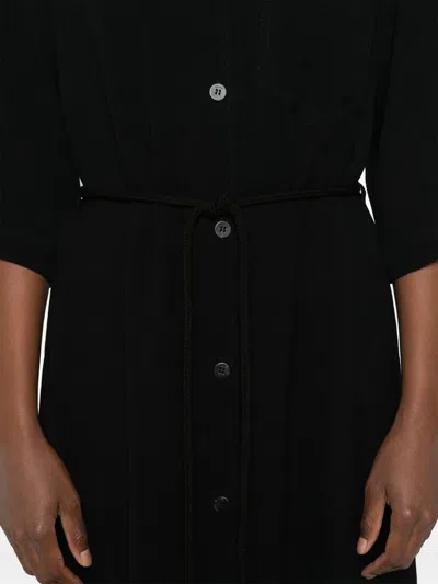 Nanushka Belted Shirt Dress In Black