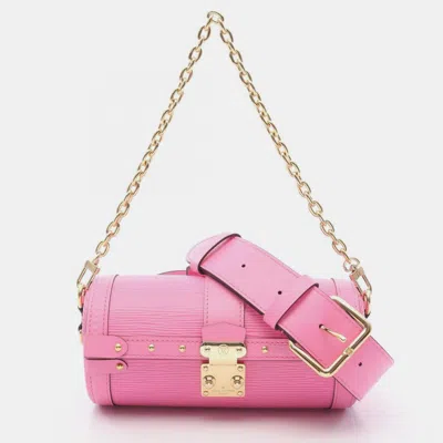 Pre-owned Louis Vuitton Papillon Trunk Pink Epi Leather Shoulder Handbag