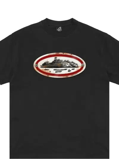 Corteiz Rusty Alcatraz T-shirt In Black
