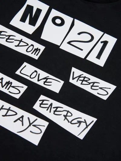 N°21 Graphic T-shirt In Black