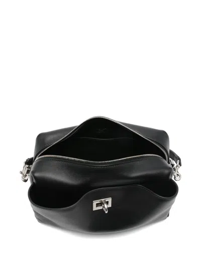 Balenciaga Rectangular Leather Handbag Top Handle In Black
