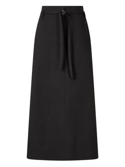Studio Tomboy Ripstop Long Skirt In Black