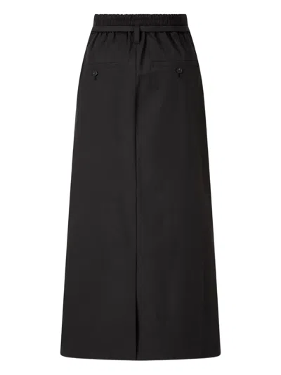 Studio Tomboy Ripstop Long Skirt In Black