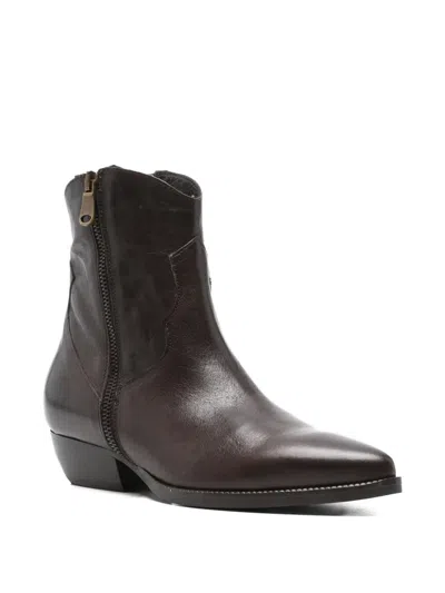 Curiosite 40mm Leather Cowboy Boots In Brown