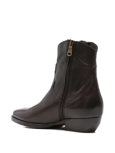 Curiosite 40mm Leather Cowboy Boots In Brown