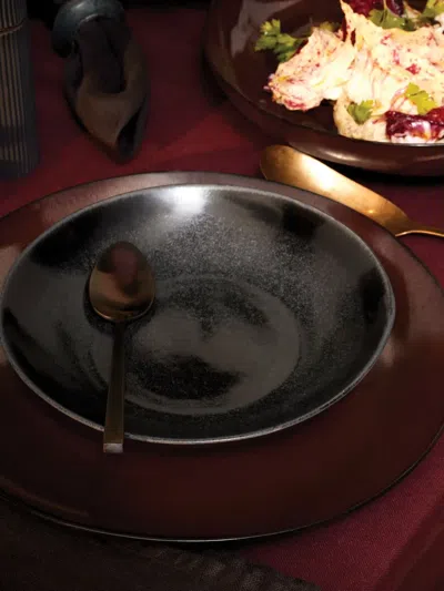 L'objet Terra Soup Plate (23cm) In Black