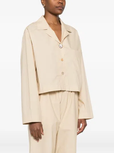 Nanushka Patch-pocket Cotton Shirt In Brown