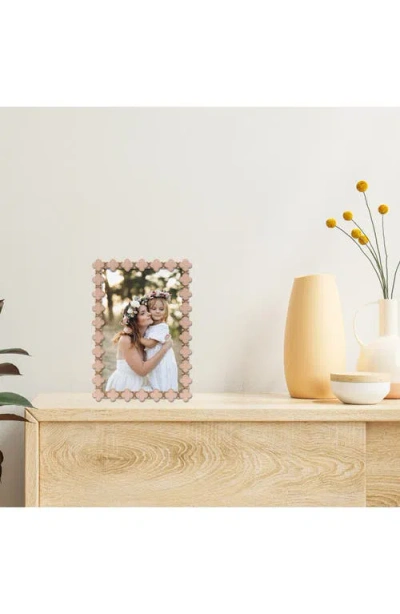 Lawrence Frames Pink Enamel Clover Picture Frame In White