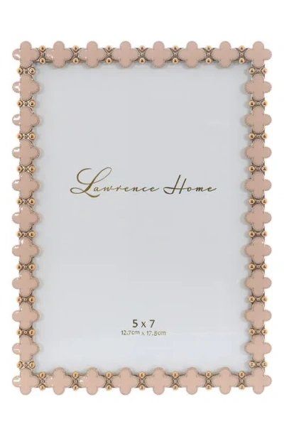 Lawrence Frames Pink Enamel Clover Picture Frame In Neutral