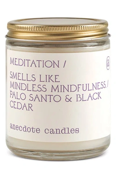 Anecdote Candles Meditation Candle In White