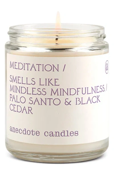 Anecdote Candles Meditation Candle In White