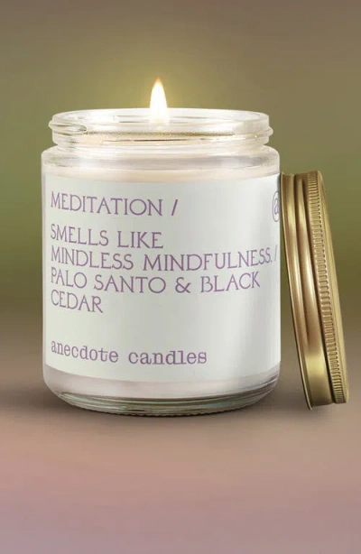 Anecdote Candles Meditation Candle In White