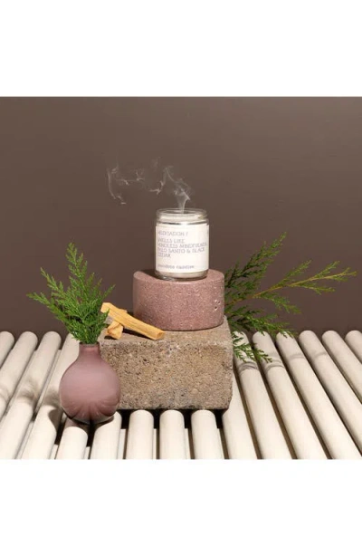 Anecdote Candles Meditation Candle In White