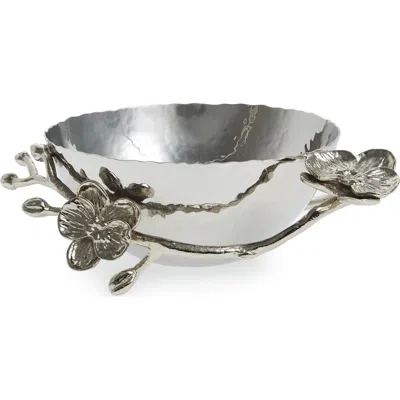 Michael Aram White Orchid Nut Bowl In Silver