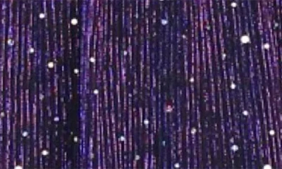 Zunie Kids' Plissé Metallic Babydoll Dress In Purple