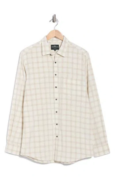 Rodd & Gunn Ambury Park Long Sleeve Sports Fit Button-up Shirt In Neutral