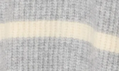 Cyrus Stripe Hooded Sweater In Gray