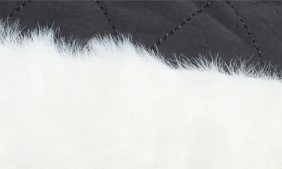 Nanette Lepore Reversible Faux Fur Quilted Bucket Hat In Multi