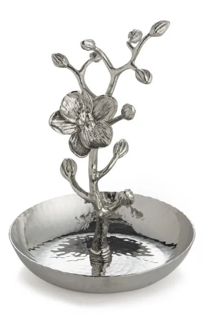 Michael Aram 'white Orchid' Ring Catch In Silver